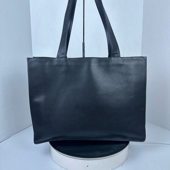 CHANEL CC JUMBO XL LOGO CAVIAR SHOPPER TOTE BAG EUC - Picture 3 of 14